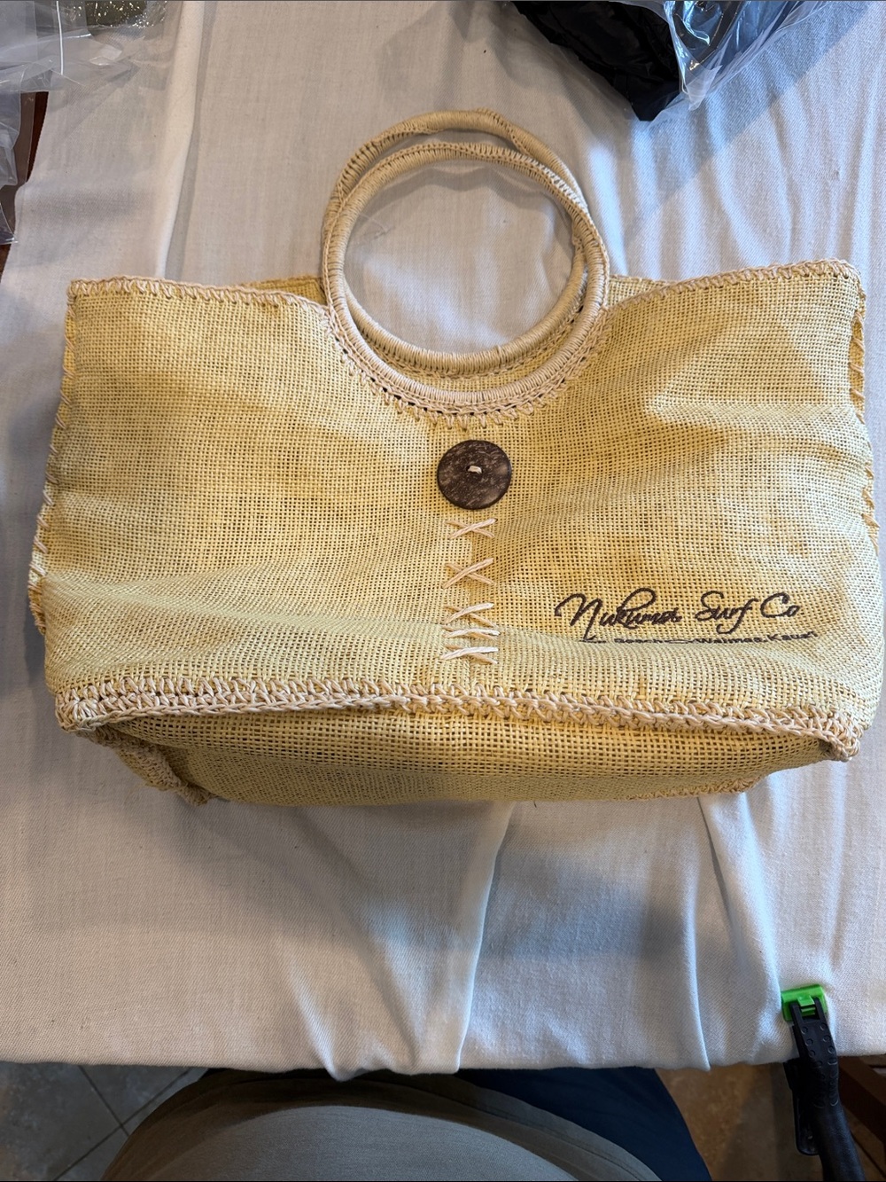 Cappelli Straworld Tan Straw Curricular Shoulder Straps Beach Purse
